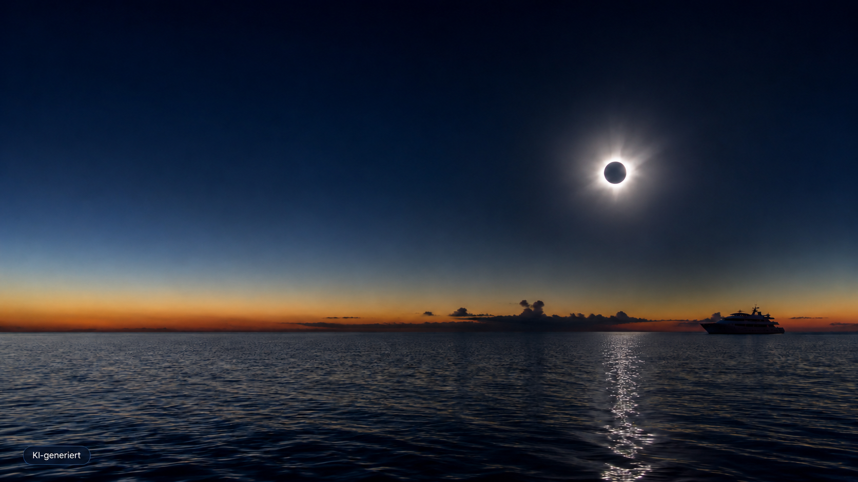 Totale Sonnenfinsternis &uuml;ber dem Roten Meer